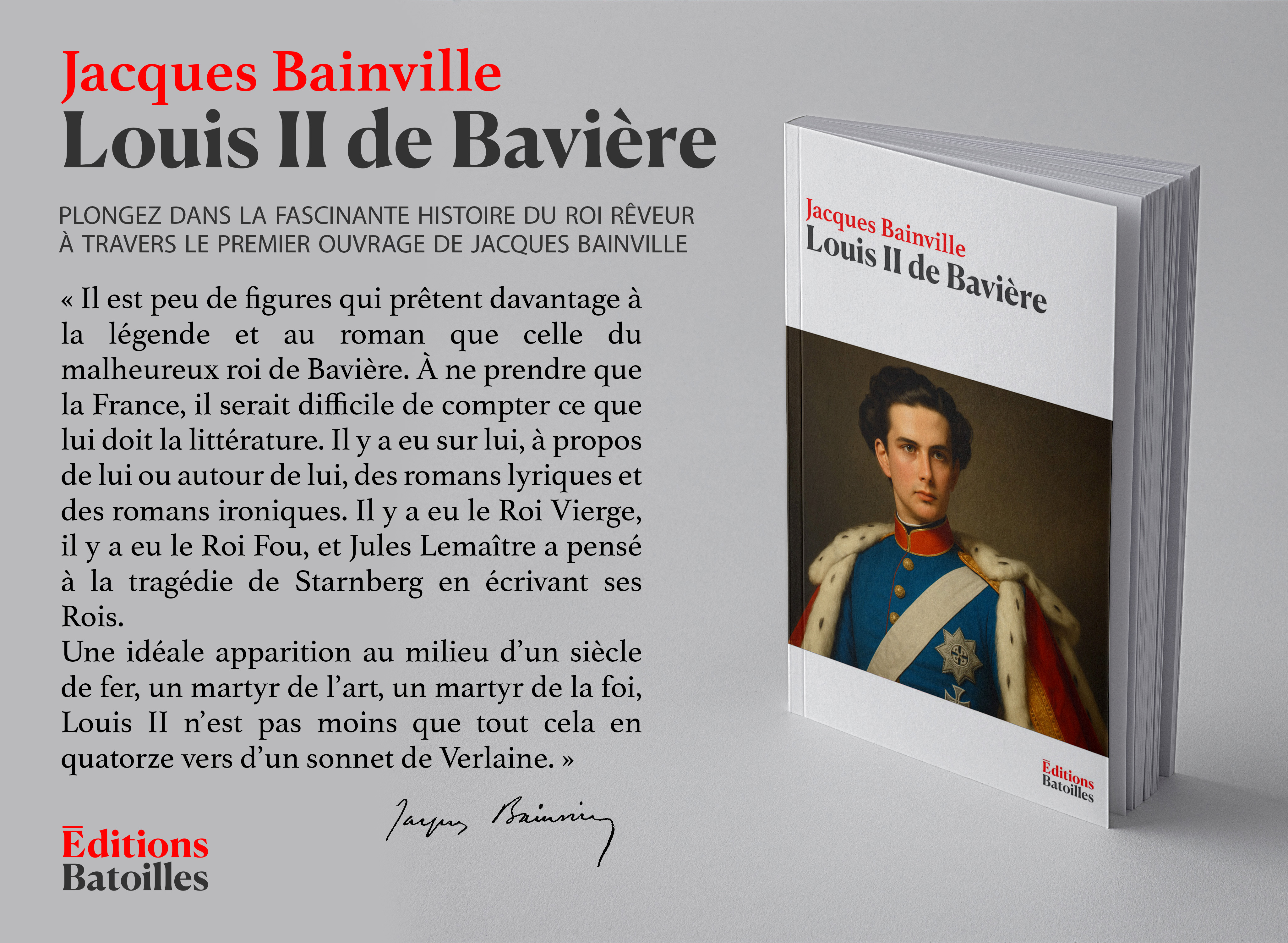 Parution : Louis II de Bavière de Jacques Bainville